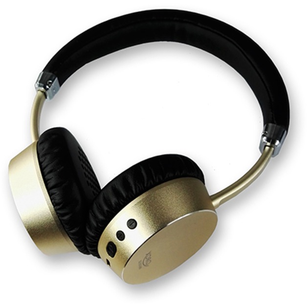 KHB 300 zestaw słuchawkowy Binarny Opaska na głowę Czarny, Złoto Bezprzewodowy, Słuchawki