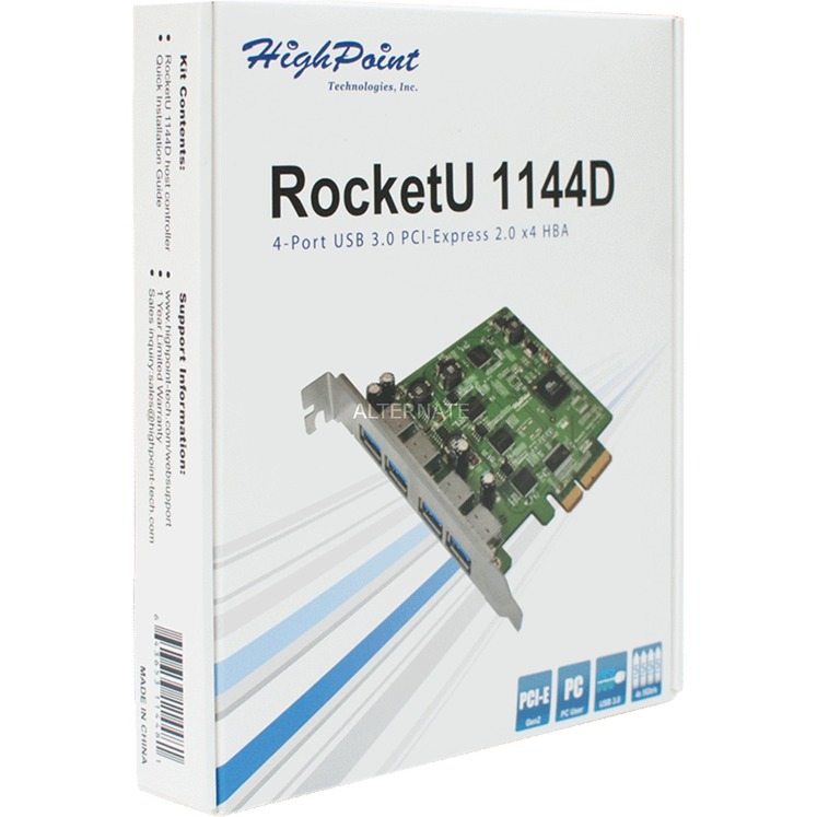 RocketU 1144D adapter Wewn?trzny USB 3.0, Kontroler
