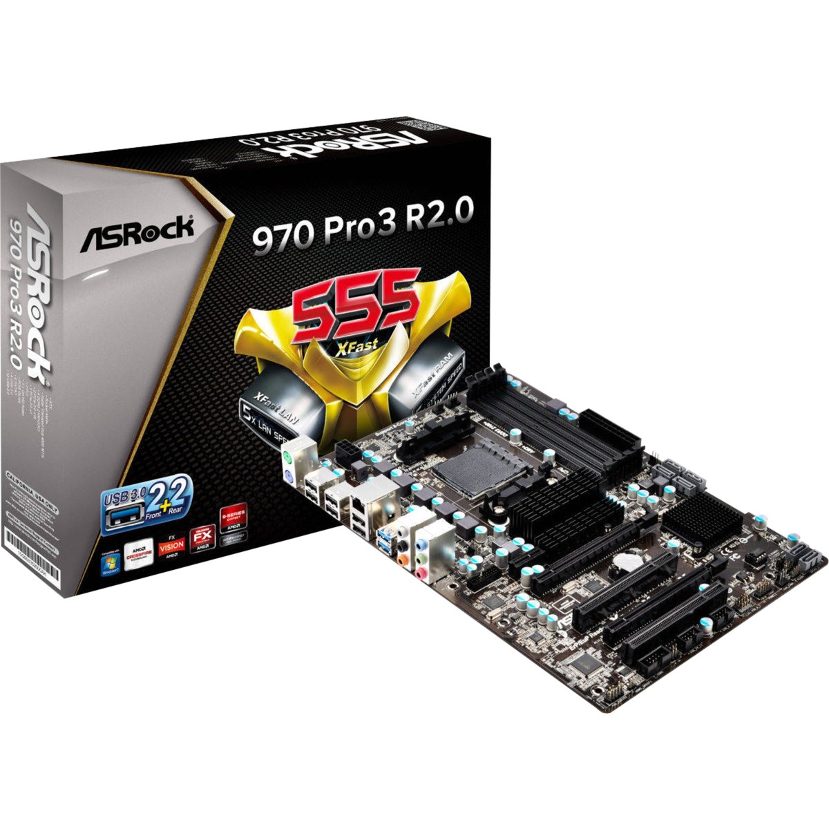 970 Pro3 R2.0 Socket AM3+ AMD 970 ATX, Płyta główna