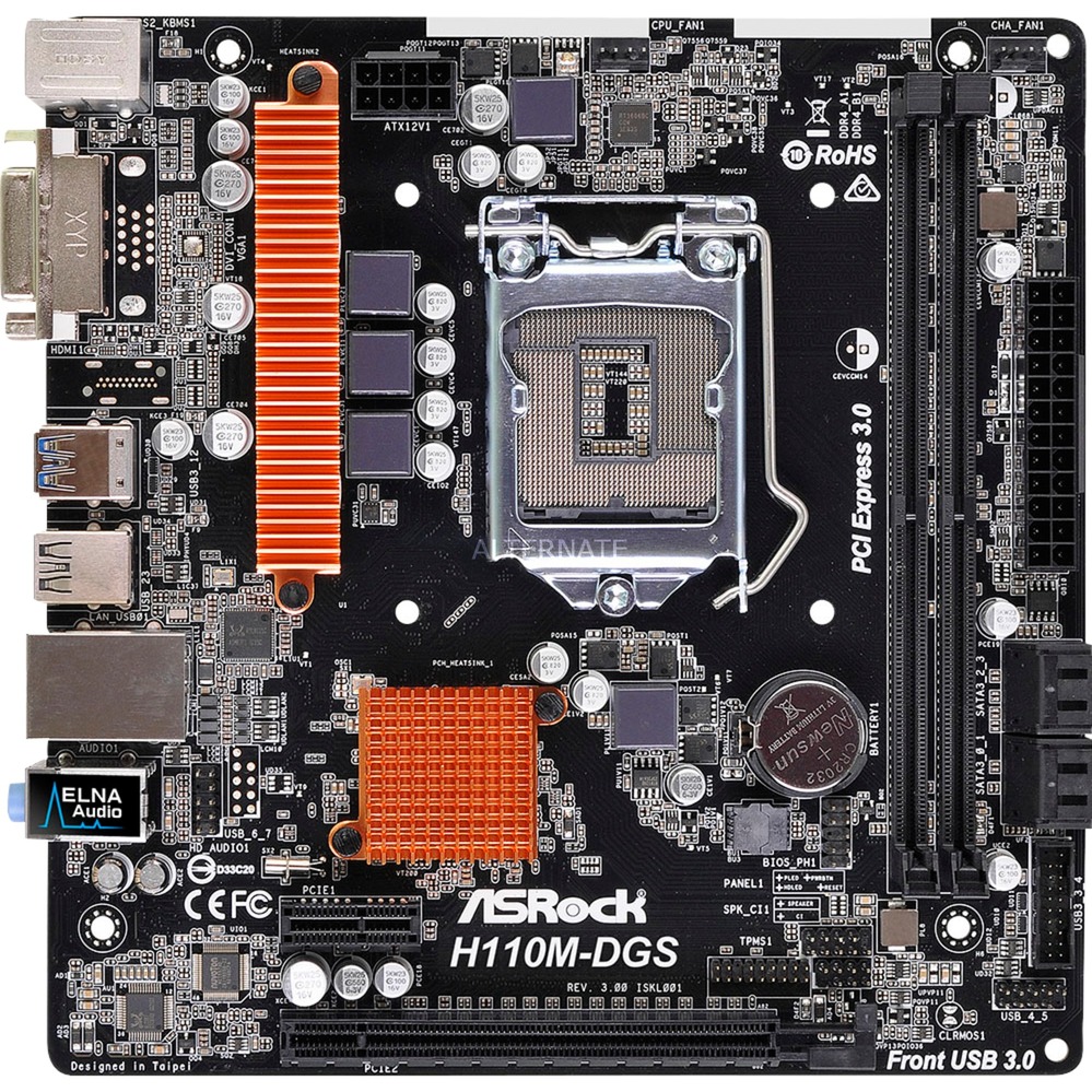 H110M-DGS R3.0 LGA 1151 (Socket H4) Intel H110 micro ATX, Płyta główna