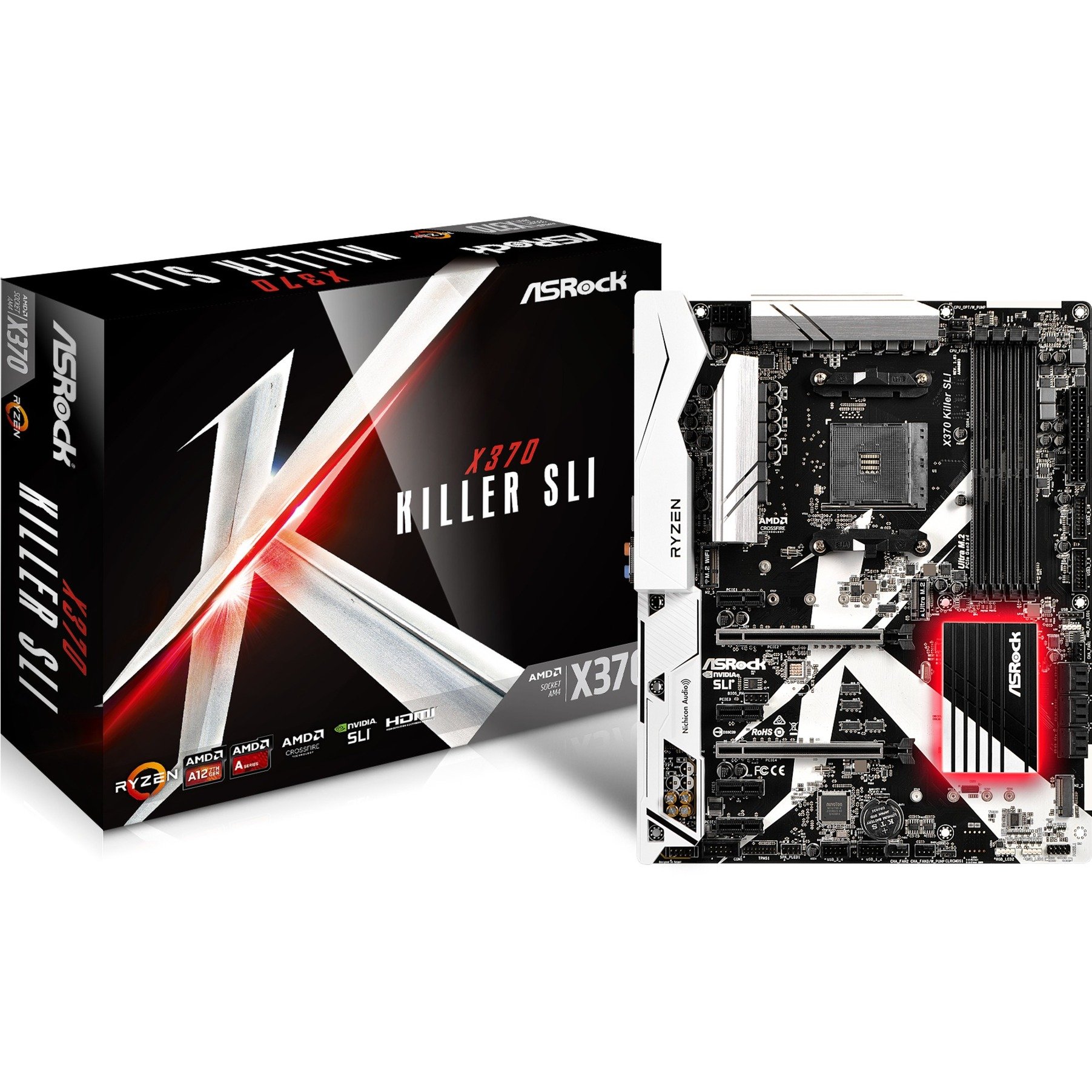X370 Killer SLI Socket AM4 AMD X370 ATX, Płyta główna