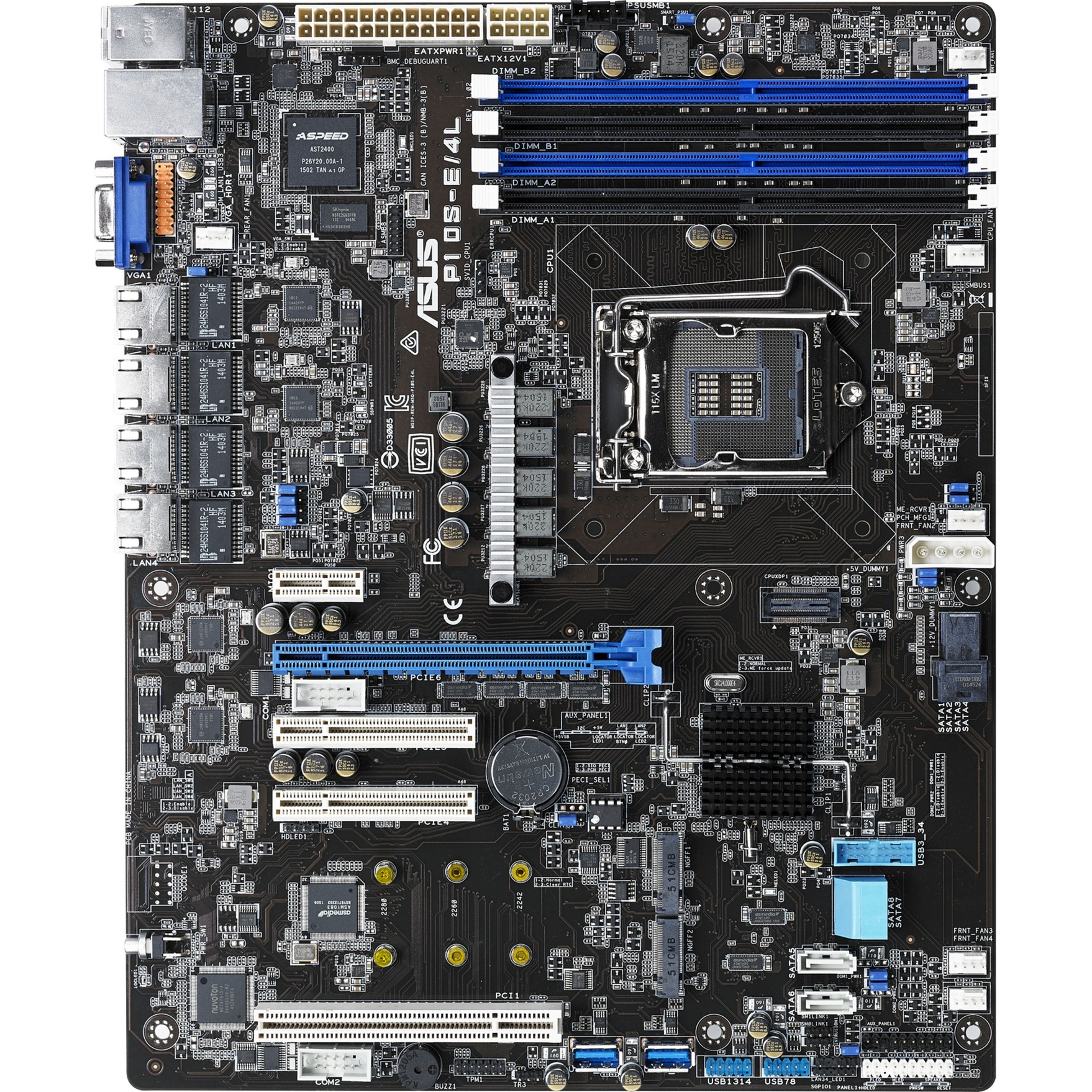 P10S-E/4L płyta główna serwerów/stacji roboczych LGA 1151 (Socket H4) Intel C236 ATX