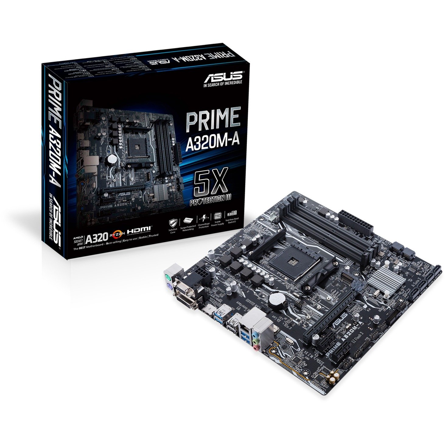 PRIME A320M-A Socket AM4 AMD A320 micro ATX, Płyta główna