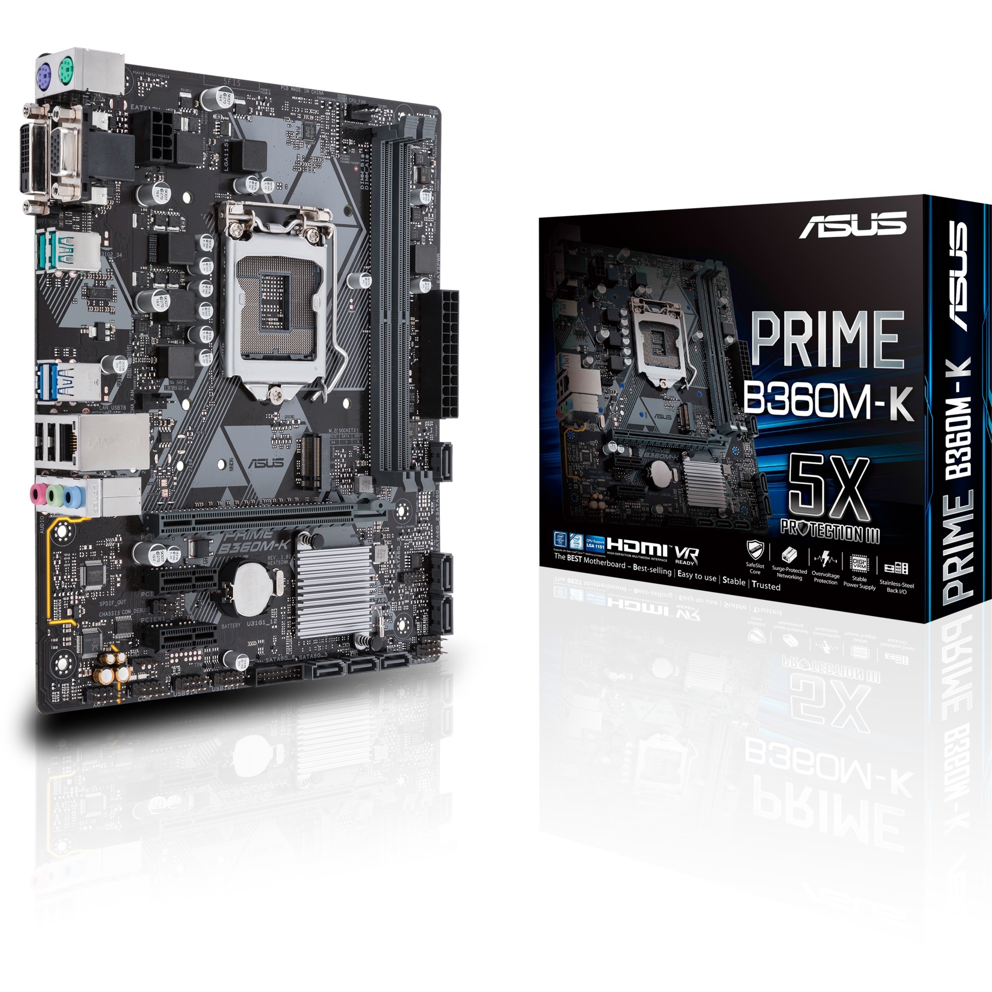 PRIME B360M-K LGA 1151 (Socket H4) Intel B360 micro ATX, Płyta główna
