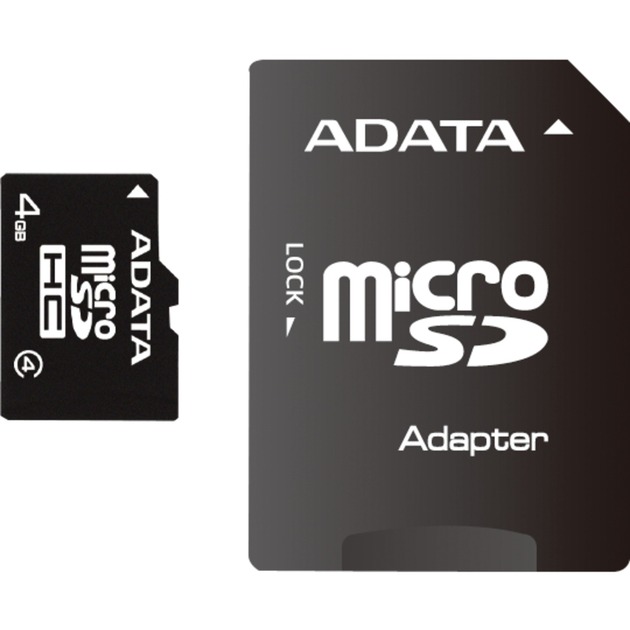 AUSDH4GCL4-RA1 pamięć flash 4 GB MicroSDHC Klasa 4, Karty pamięci