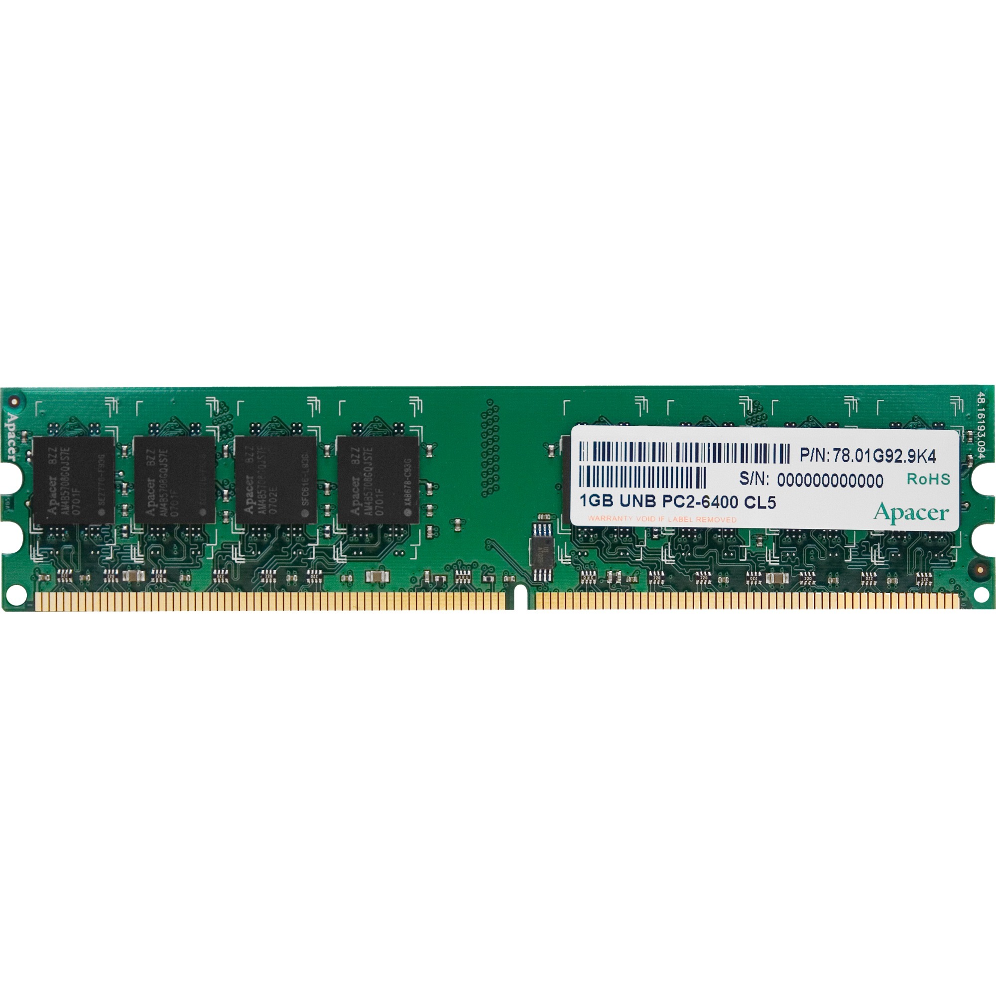 1GB DDR2 DIMM 1GB DDR2 800Mhz moduł pamięci, Pamięc operacyjna