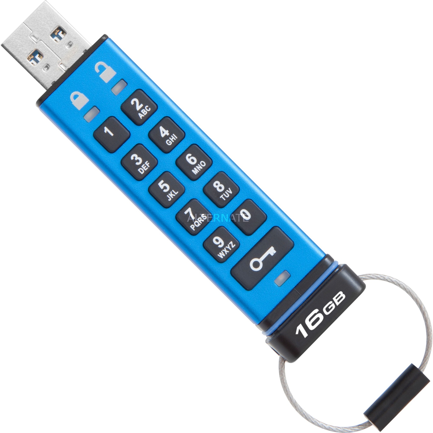 DataTraveler 2000 16GB pamięć USB 3.0 (3.1 Gen 1) Złącze USB typu A Niebieski, Nośnik Pendrive USB