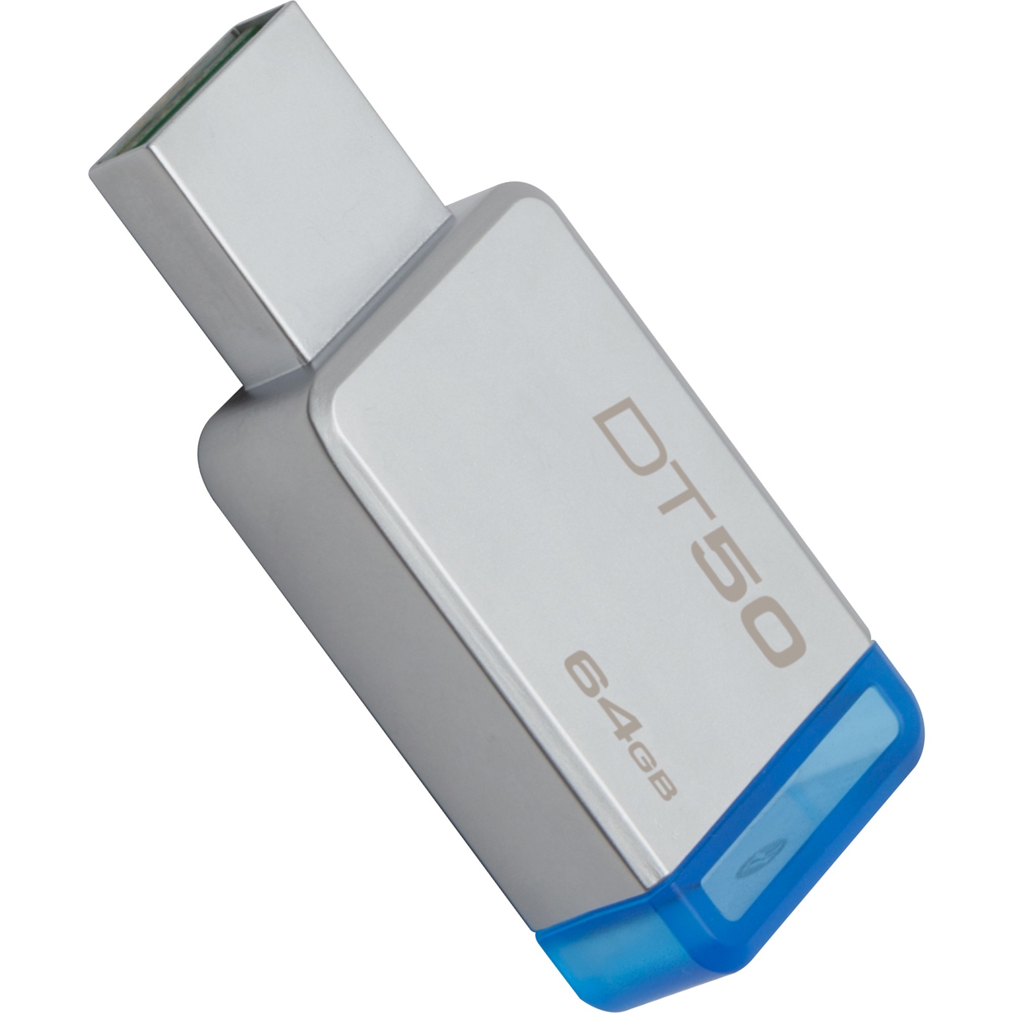 DataTraveler 50 64GB pami?? USB 3.0 (3.1 Gen 1) Z??cze USB typu A Niebieski, Srebrny, No?nik Pendrive USB