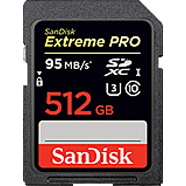 Extreme Pro pamięć flash 512 GB SDXC Klasa 10 UHS-I, Karty pamięci