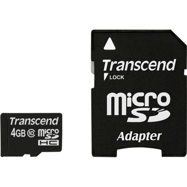 TS4GUSDHC10 pamięć flash 4 GB MicroSDHC Klasa 10, Karty pamięci