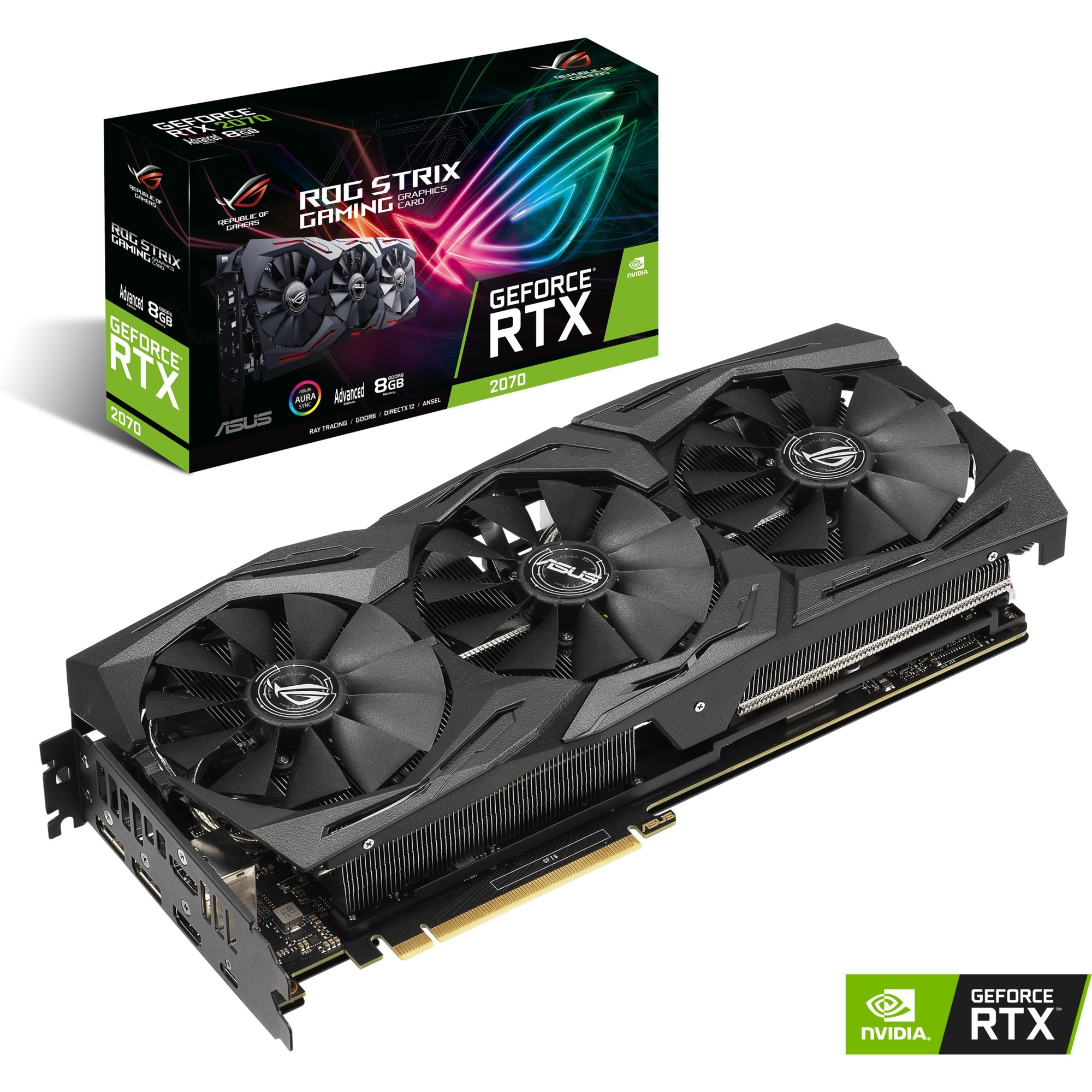 ROG-STRIX-RTX2070-A8G-GAMING GeForce RTX 2070 8 GB GDDR6, Karta graficzna