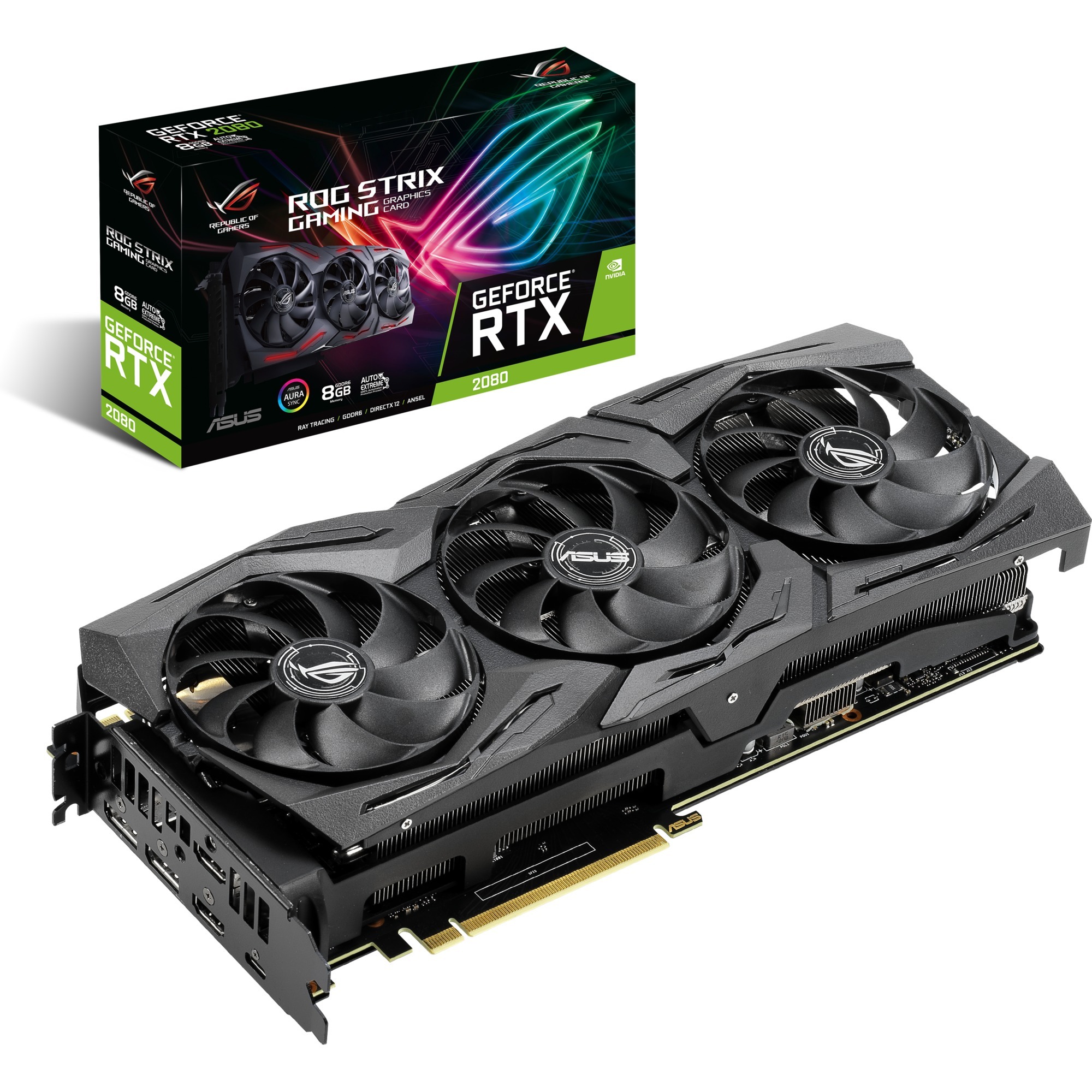 ROG-STRIX RTX2080-8G-GAMING GeForce RTX 2080 8 GB GDDR6, Karta graficzna