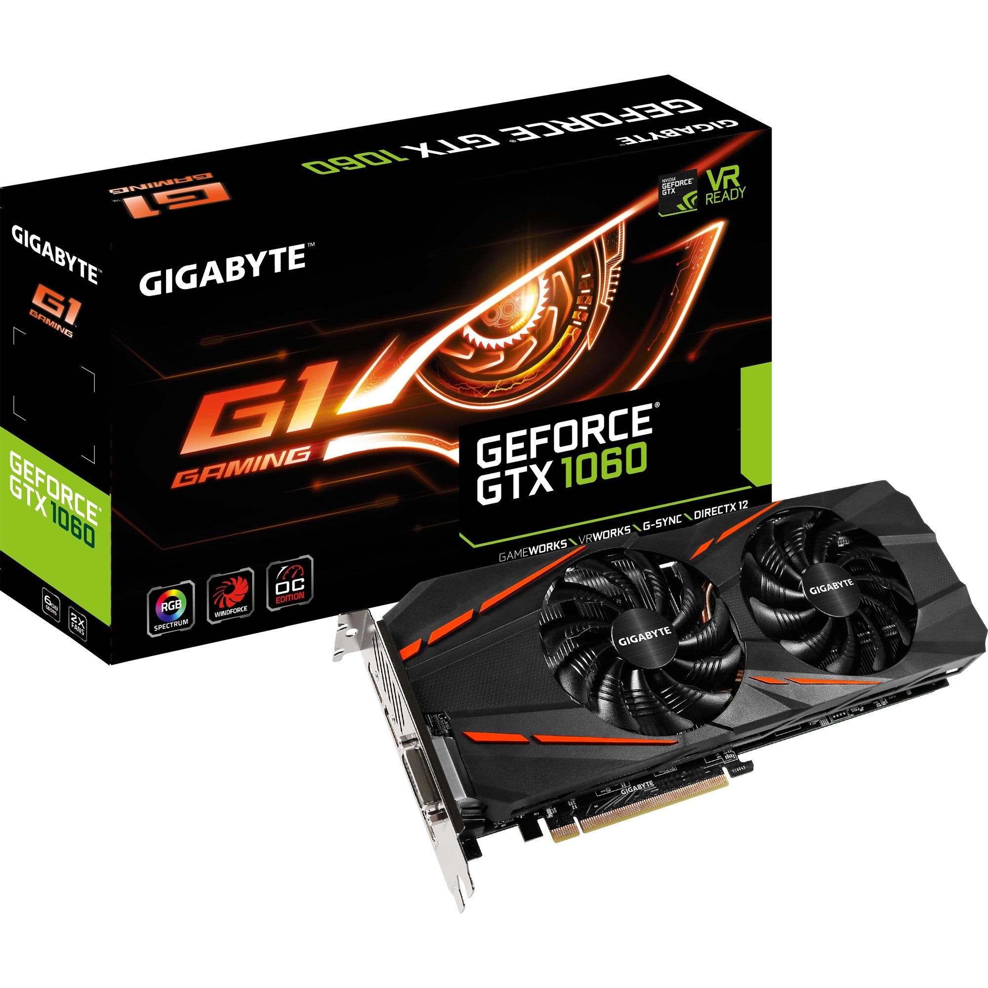 GeForce GTX 1060 G1 Gaming 6G (rev. 2.0) 6 GB GDDR5, Karta graficzna