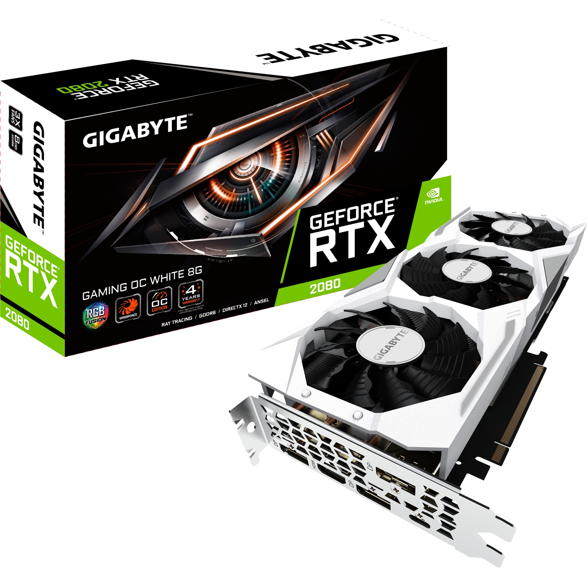 GeForce RTX 2080 GAMING OC WHITE 8GB GeForce RTX 2070 GDDR6, Karta graficzna