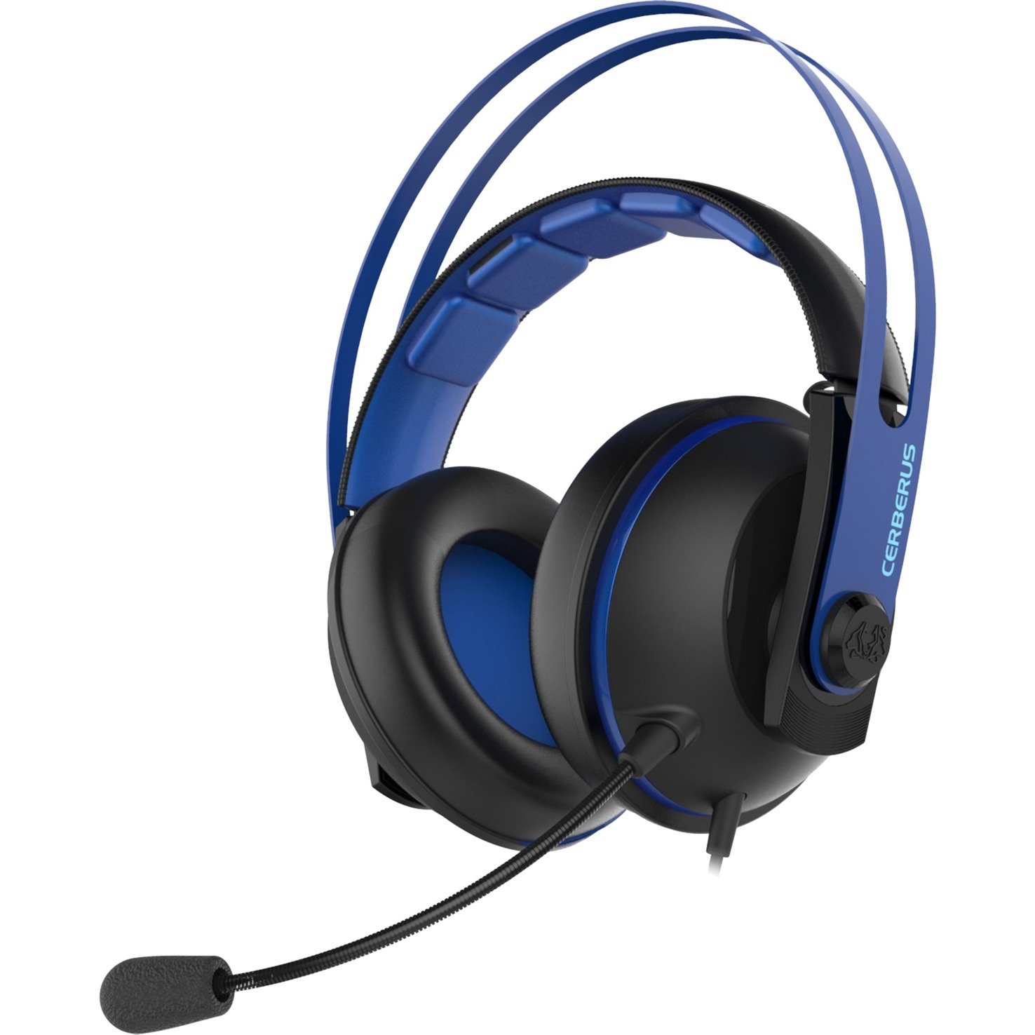 Cerberus V2 zestawy słuchawkowe Binarny Opaska na głowę Czarny, Niebieski, Zestaw słuchawkowy