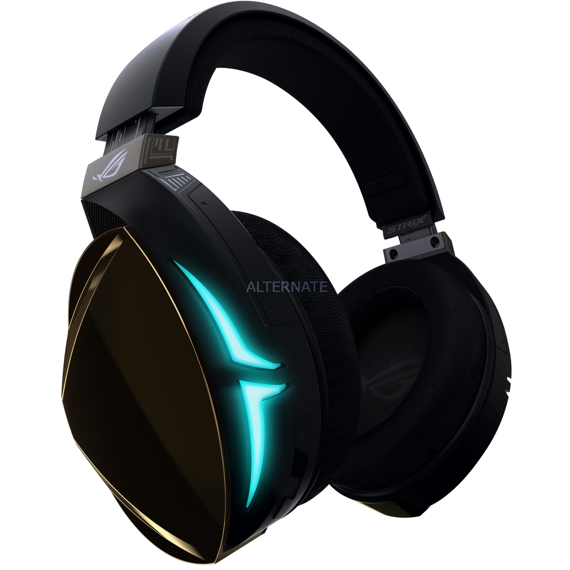 ROG Strix Fusion 500 zestawy słuchawkowe Binarny Opaska na głowę Czarny, Zestaw słuchawkowy