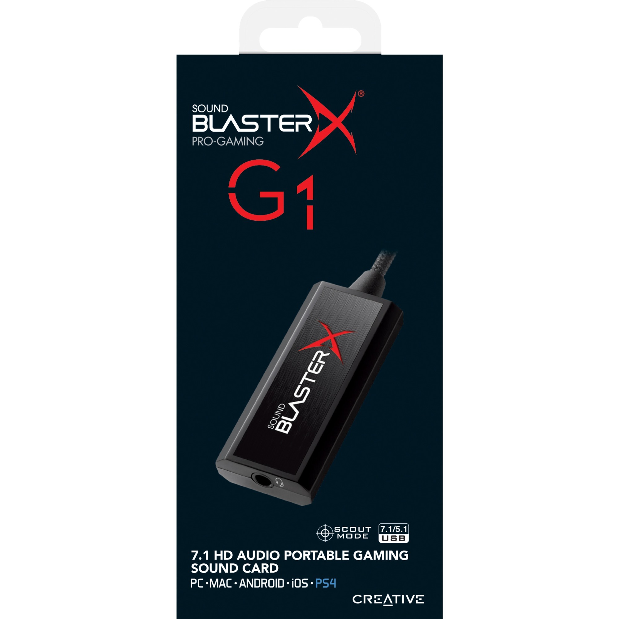 Sound BlasterX G1 7.1 kana?y USB, Karta d?wi?kowa