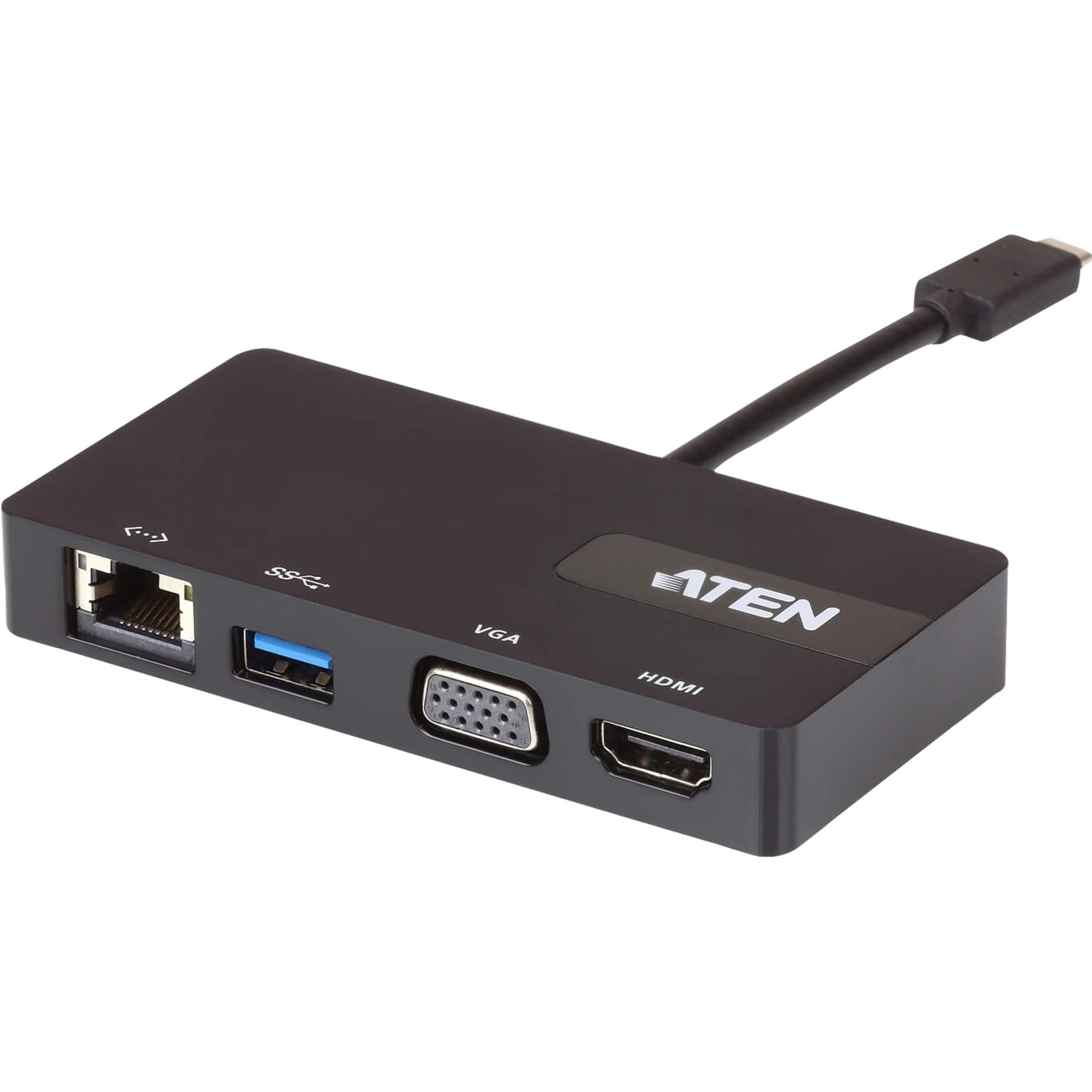 UH3232 huby i koncentratory USB 3.0 (3.1 Gen 1) Type-C 5000 Mbit/s Czarny, Stacja dokuj?ca