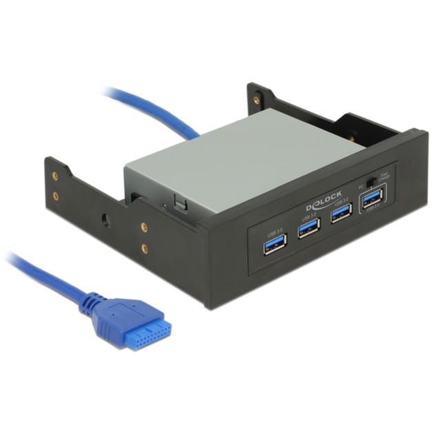 62903 huby i koncentratory USB 3.0 (3.1 Gen 1) Micro-B 5000 Mbit/s Czarny, Hub USB