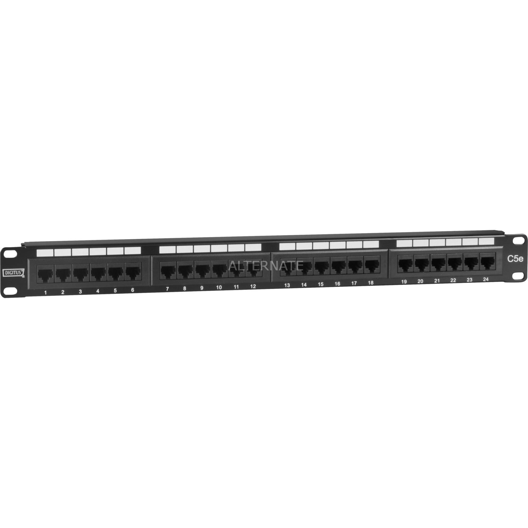 19" CAT 5e patch panel, Patchpanel
