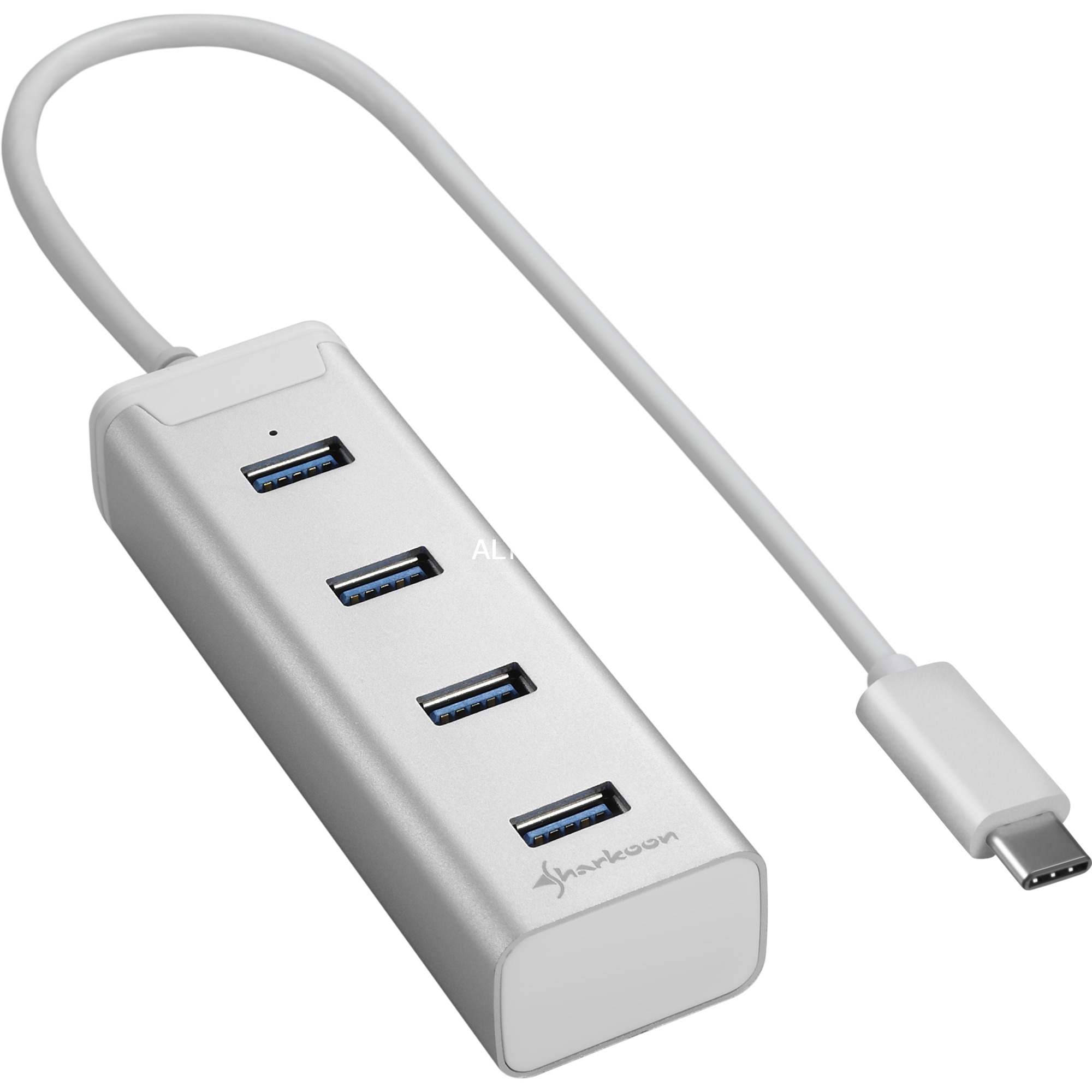 4-Port USB 3.0 Aluminium Hub Type C, Hub USB