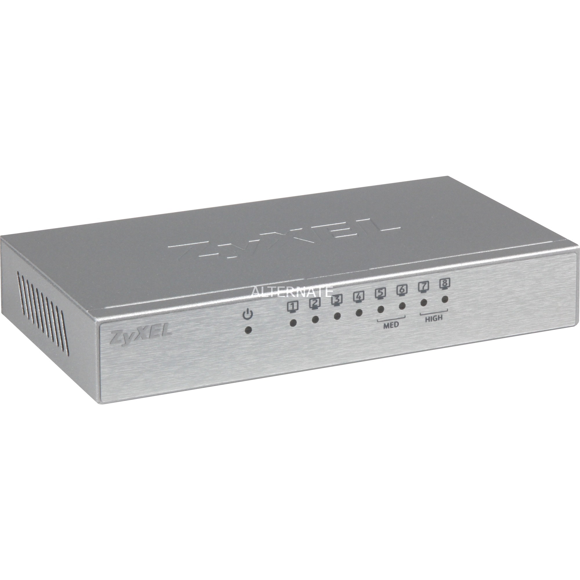 GS-108B V3 Nie zarządzany L2+ Gigabit Ethernet (10/100/1000) Srebrny, Przełącznik