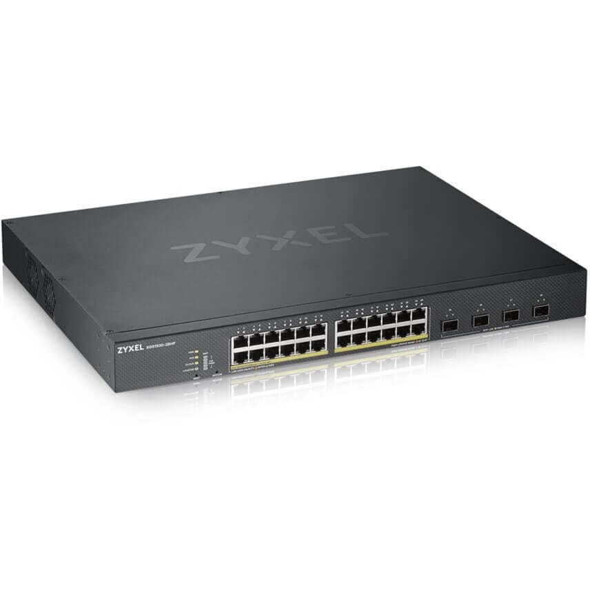 XGS1930-28HP Zarządzany L3 Gigabit Ethernet (10/100/1000) Czarny Obsługa PoE, Przełącznik