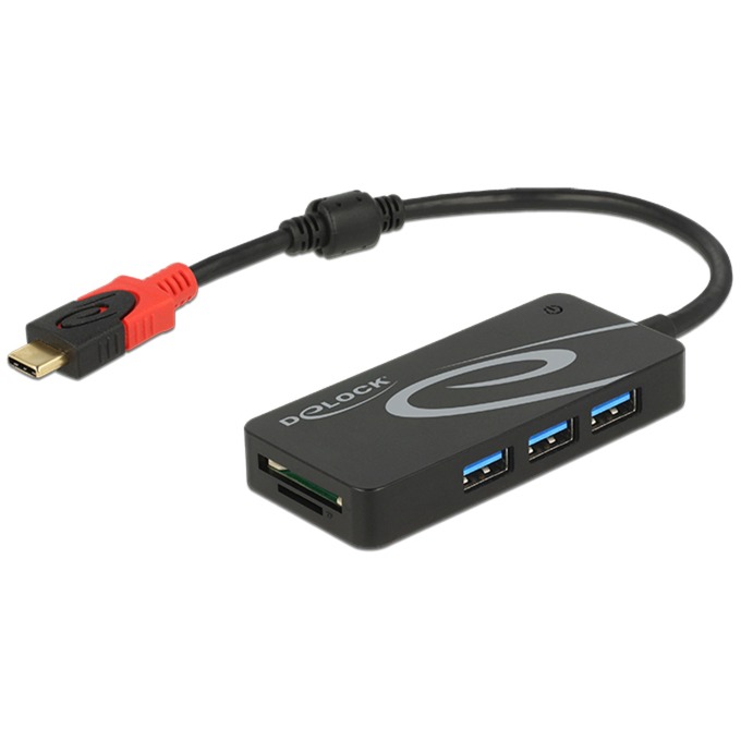 62900 huby i koncentratory USB 3.0 (3.1 Gen 1) Type-C 5000 Mbit/s Czarny, Hub USB