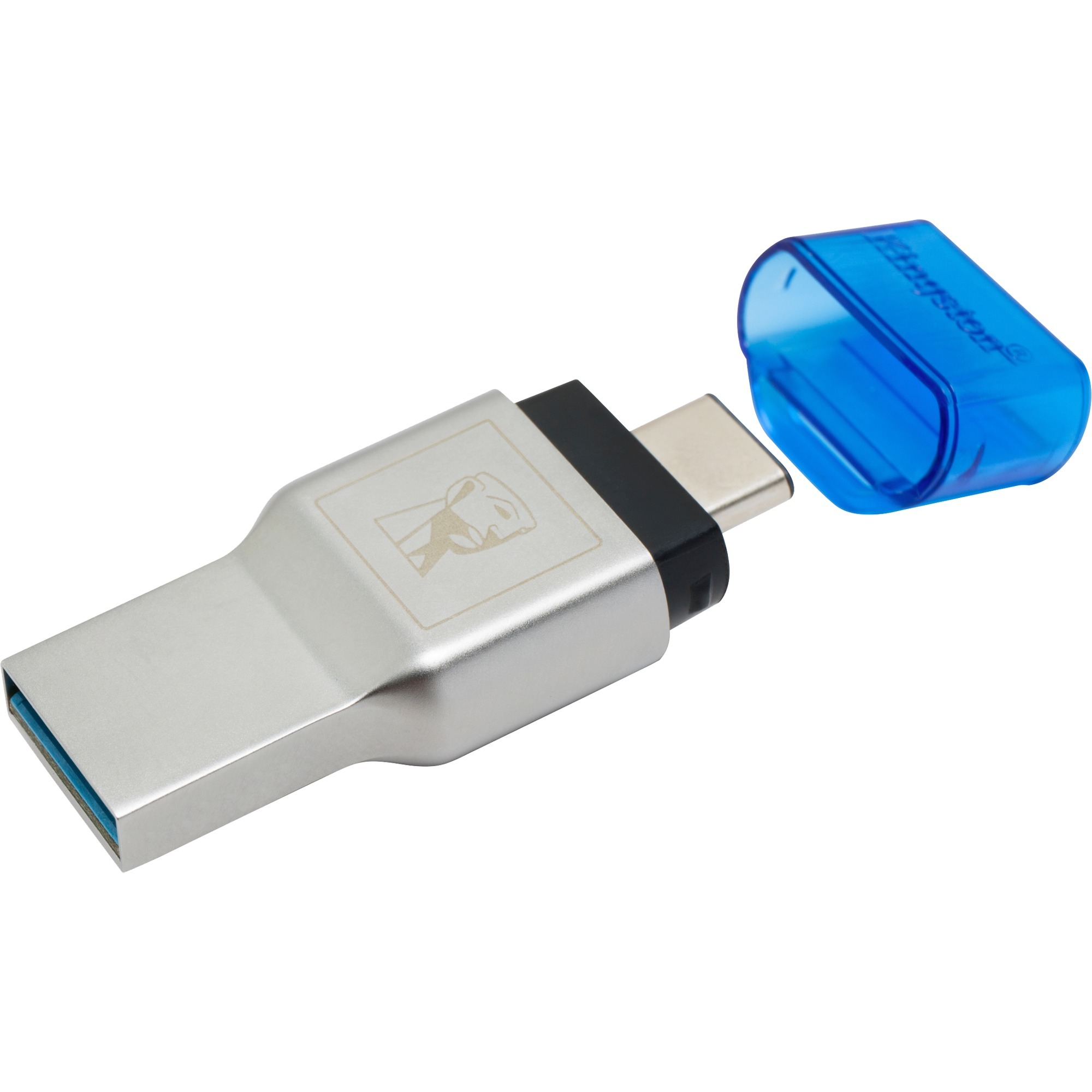 MobileLite Duo 3C czytnik kart USB 3.0 (3.1 Gen 1) Type-A/Type-C Niebieski, Srebrny