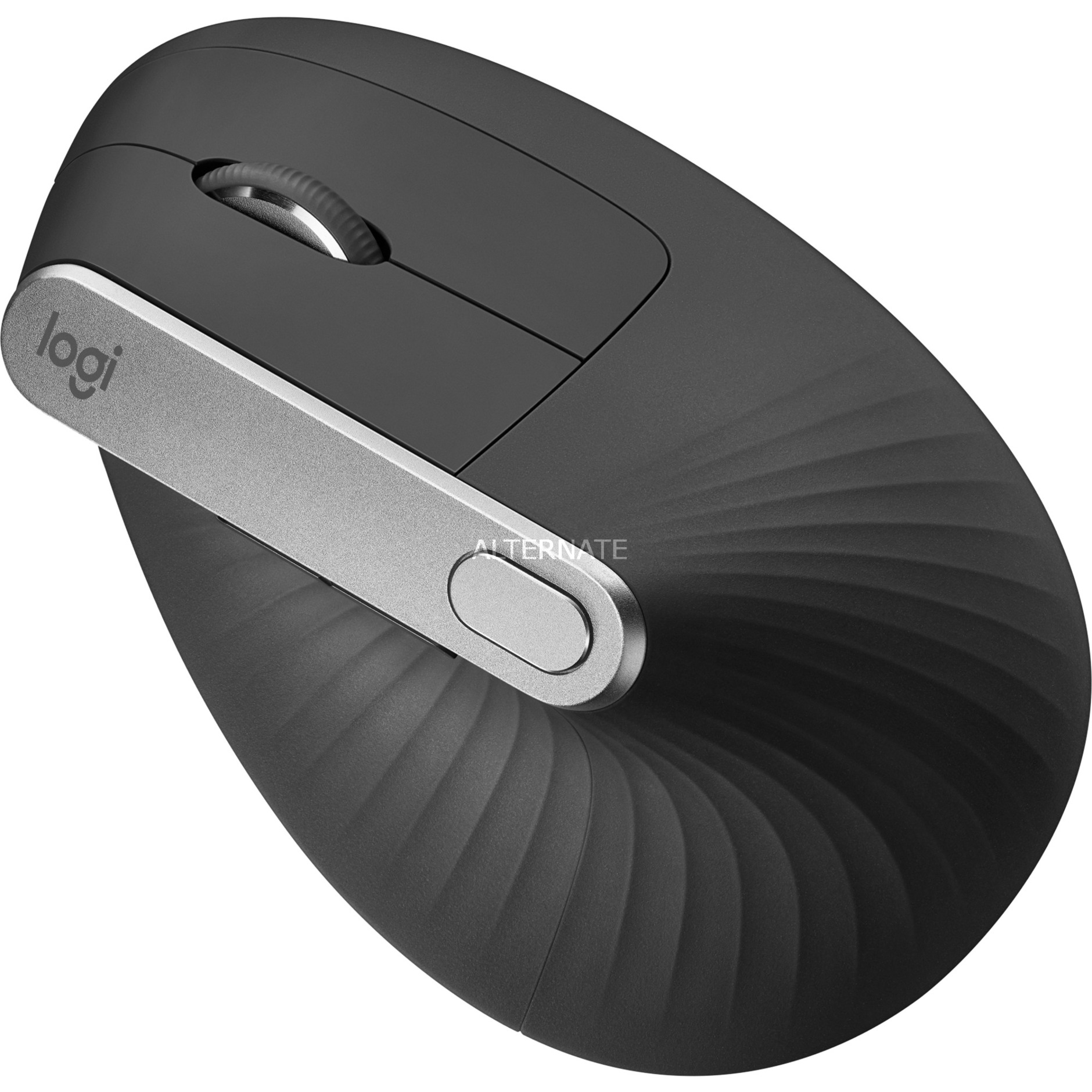 MX Vertical Advanced Ergonimic myszka RF Wireless+Bluetooth 4000 DPI Po prawej stronie Czarny
