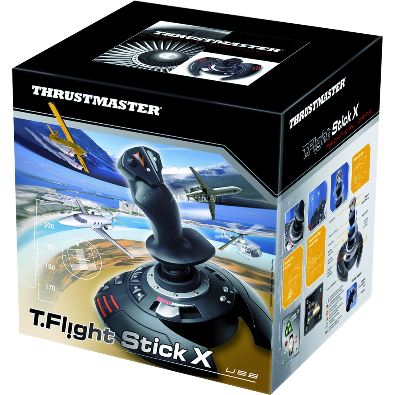 T.Flight Stick X Joystick Playstation 3 Czarny