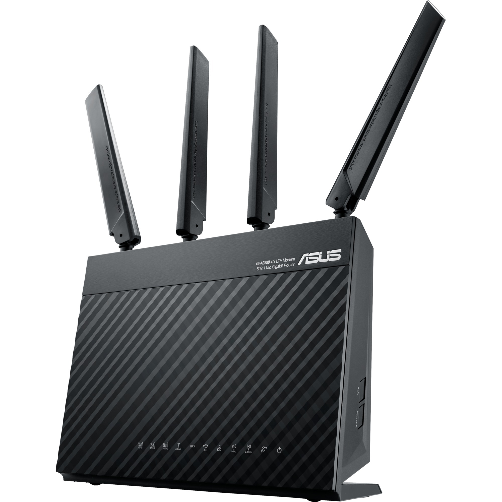 4G-AC68U router bezprzewodowy Dual-band (2.4 GHz/5 GHz) Gigabit Ethernet 3G Czarny