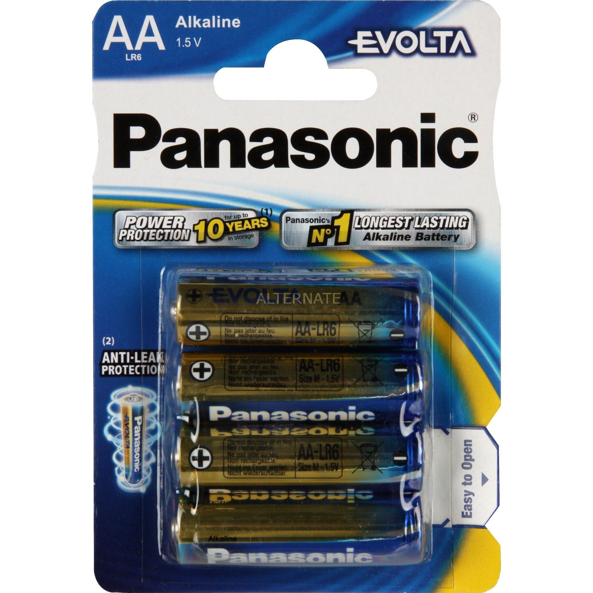 LR6 4-BL Panasonic EVOLTA Alkaliczny 1.5V bateria jednorazowa