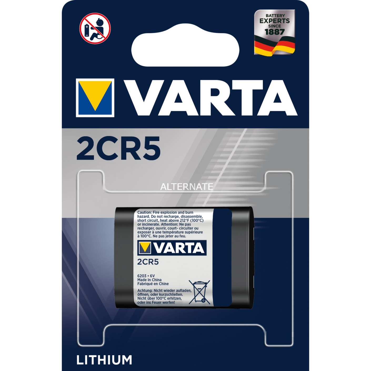 2CR5 bateria jednorazowa Lit 6 V