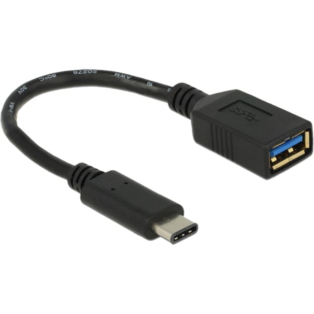 0.15m USB 3.1 kabel USB 0,15 m USB C USB A M?ska ?e?ska Czarny, Adapter