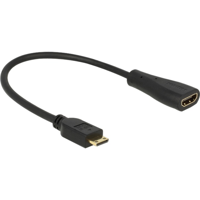 0.23m mini-HDMI/HDMI 0.23m Mini-HDMI HDMI Czarny kabel HDMI, Adapter