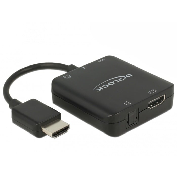 63276 adapter kablowy HDMI Type A (Standard) Czarny, Kabel