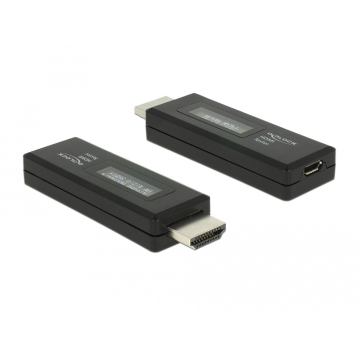 63327 HDMI-A 19 pin USB Type Micro-B Czarny przejściówka, Przyrząd pomiarowy