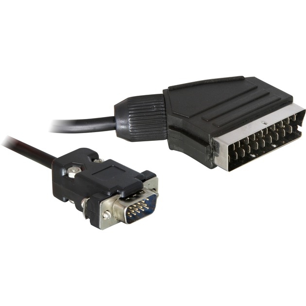65028 adapter kablowy 2 m SCART (21-pin) VGA (D-Sub) Czarny, Kabel