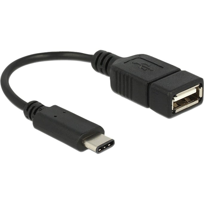 65579 kabel USB 0,15 m USB C USB A Męska Żeńska Czarny, Adapter