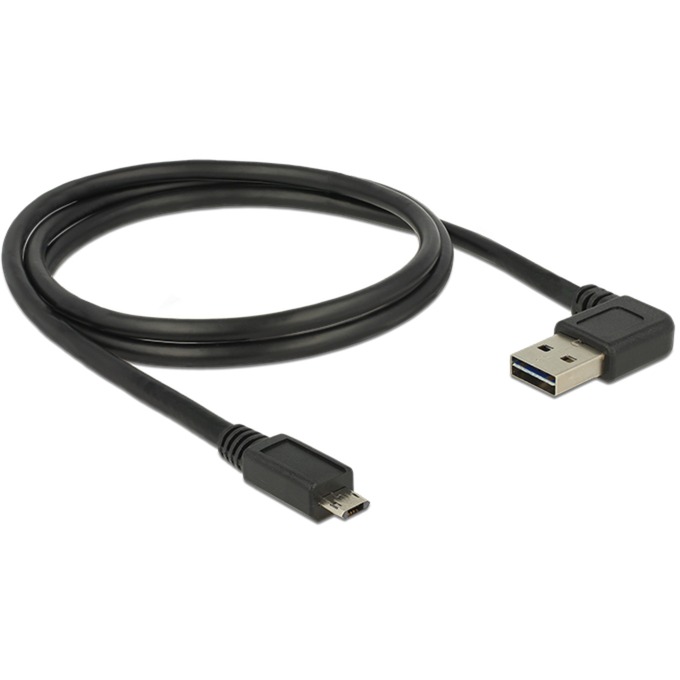 85165 1m USB A Micro-USB B Męska Męska Czarny kabel USB