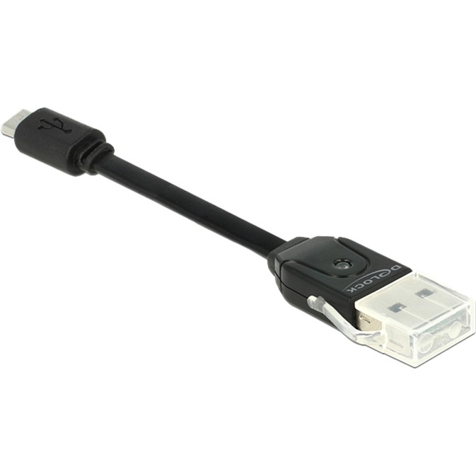 91709 czytnik kart USB 2.0 Czarny, Kabel