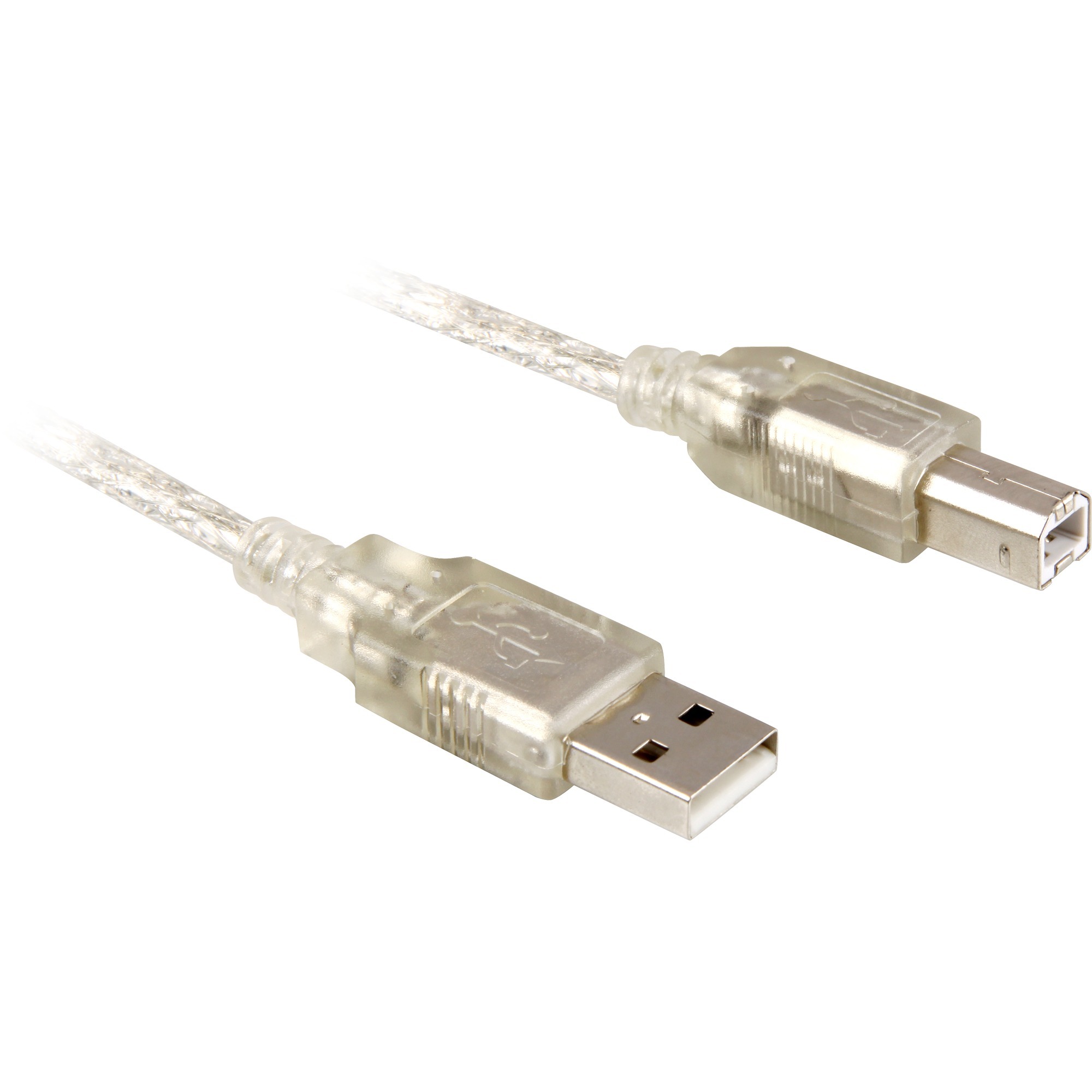 Cable USB 2.0 A-B - 0.5m 0.5m USB A USB B Męska Męska Szary kabel USB