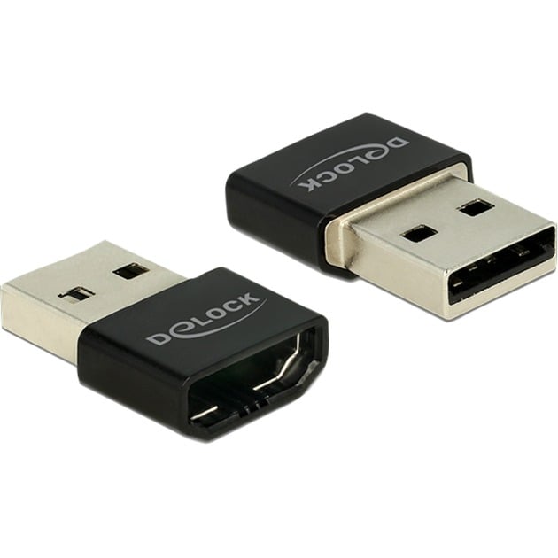 HDMI/USB-A USB2.0-A HDMI-A Czarny, Srebrny, Adapter