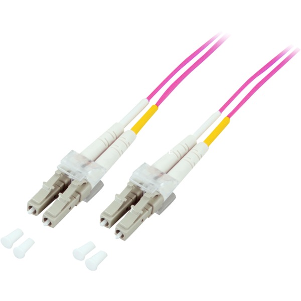 LC/LC, 1 m kabel optyczny OM4 Fioletowy
