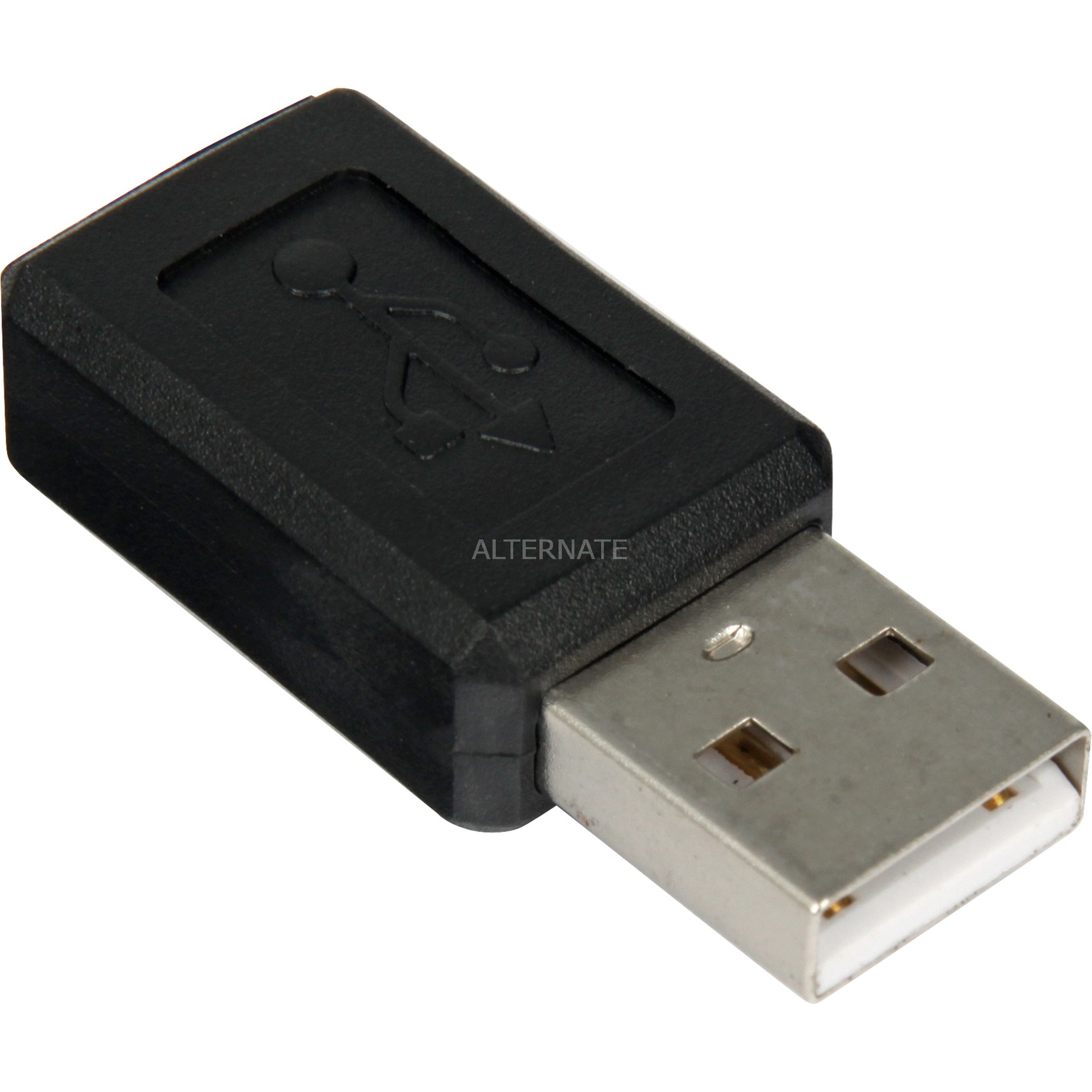 USB 2.0 AM/mini-5pF USB 2.0-A M mini-5p USB 2.0 F Czarny, Adapter