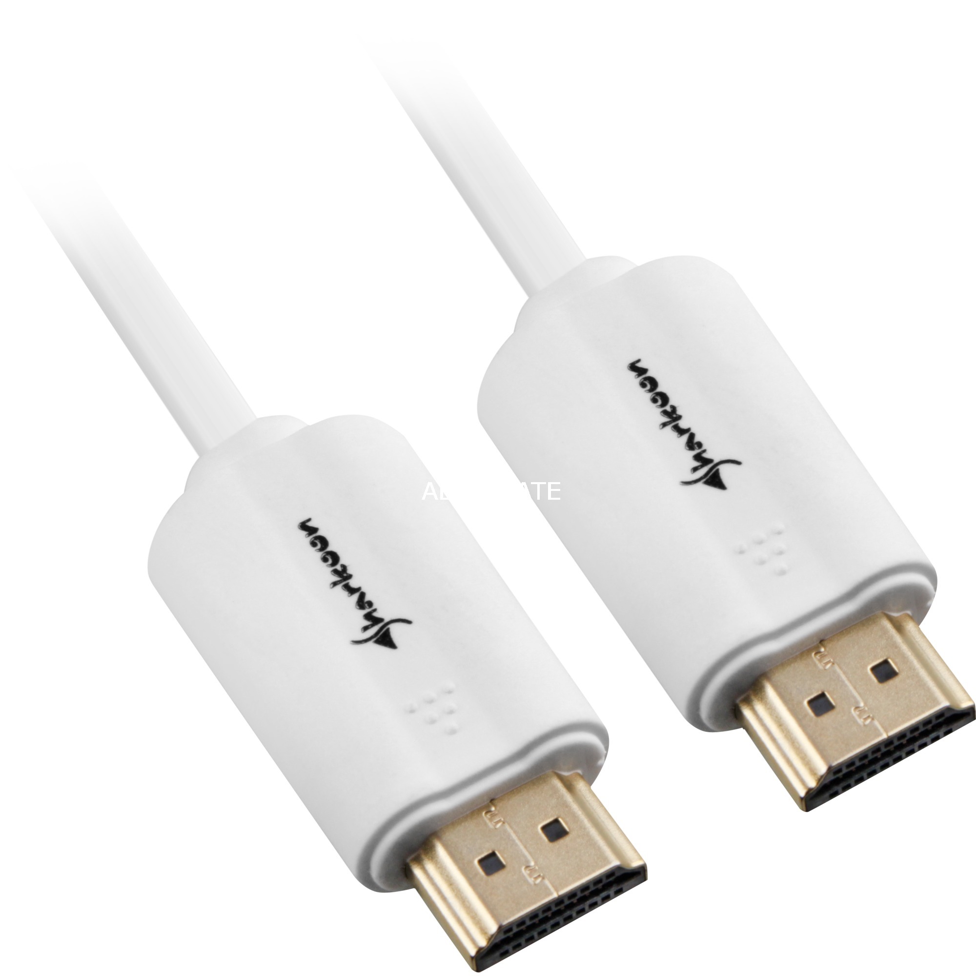 2m, 2xHDMI kabel HDMI HDMI Type A (Standard) Biały