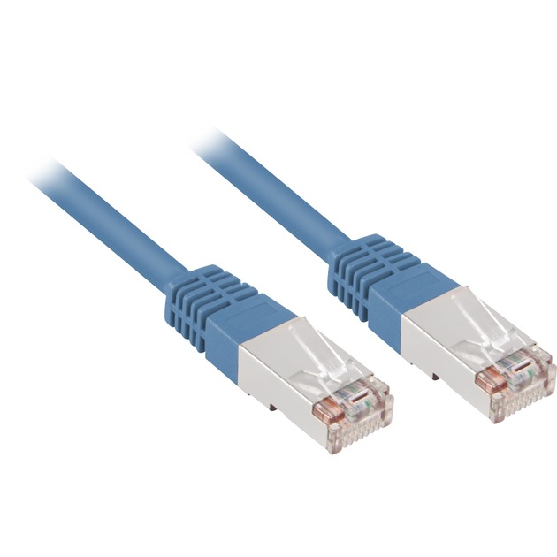 4044951014200 0.5m Cat5e SF/UTP (S-FTP) Niebieski kabel sieciowy