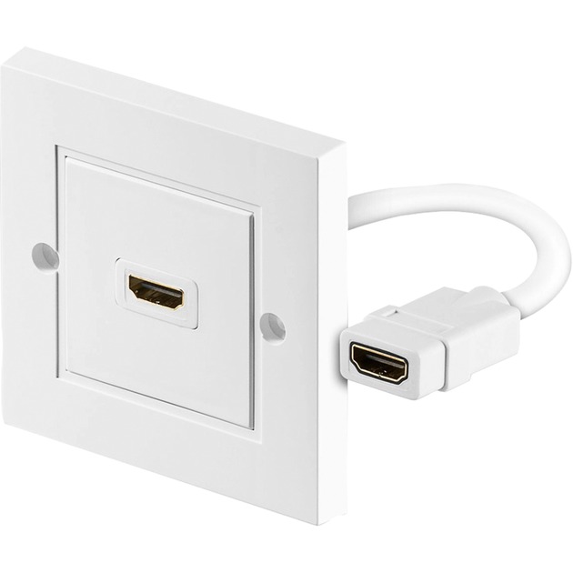 51722 kabel HDMI HDMI Type A (Standard) Bia?y, Wall socket