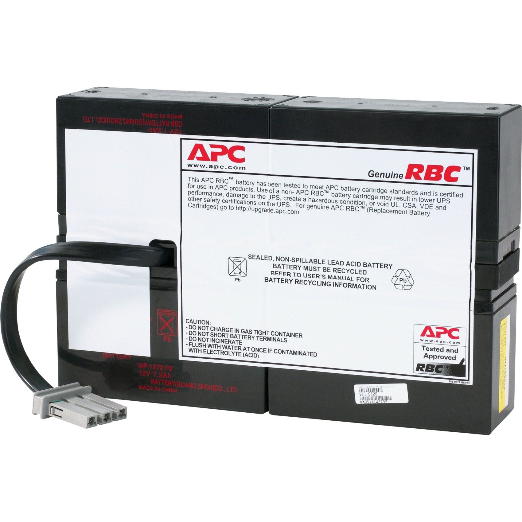 RBC59 ładowarka akumulatorów, Bateria